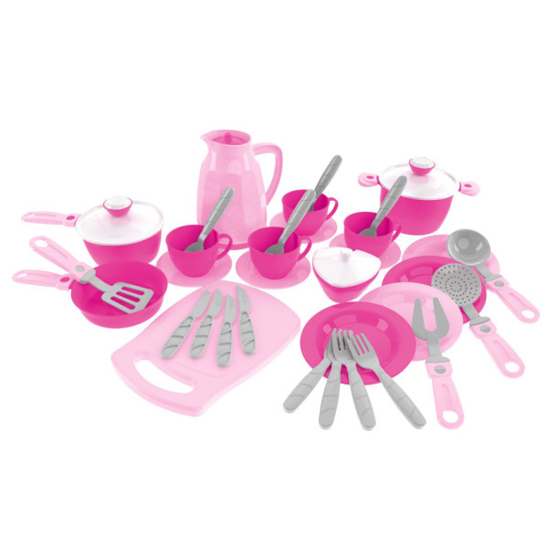 Детский Кухонный набор посуды №4 ТехноК 3275TXK, 38 предметов