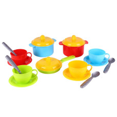 Іграшка посуд "Маринка 1 ТехноК", арт.0687TXK(Multicolor) 15 Предметів (0687TXK(Multicolor))