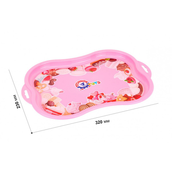 Ігровий набір посуду 7273TXK на таці (7273TXK)