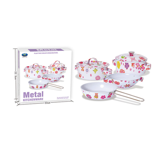 Дитячий набір посуду "Kitchenware" 620-B5(White) каструля, пательня (620-B5(White))