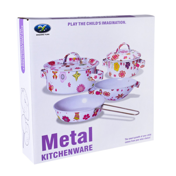 Дитячий набір посуду "Kitchenware" 620-B5(White) каструля, пательня (620-B5(White))