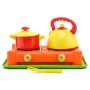 Детская игрушечная газовая плита 70408 с посудой
