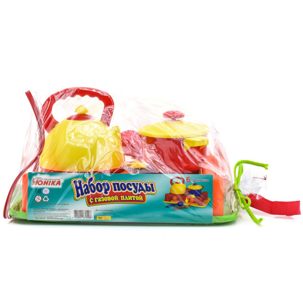 Дитяча іграшкова газова плита 70408 з посудом