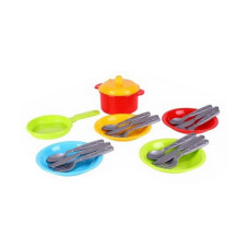 Ігровий набір Посуду "Маринка 10" 1646TXK 4 тарілочки зі столовими приборами (1646TXK)