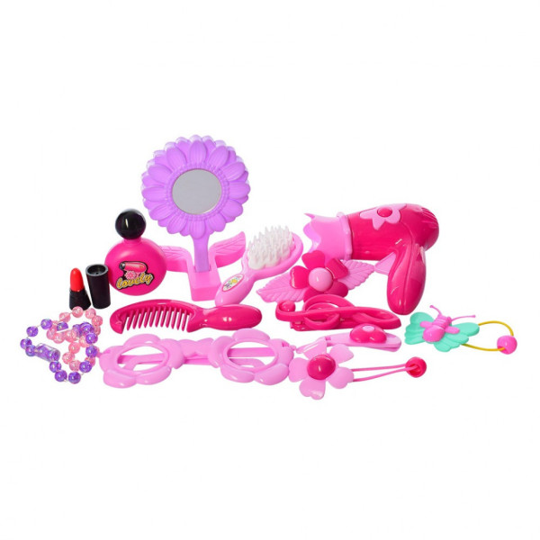 Игровой чемоданчик-трюмо RX1700-27 Фен, расческа, заколки в чемодане