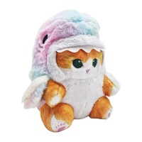 М'яка іграшка Котик Райдужна Акула Anime Cat Mofusand ZZ-15, 20 см