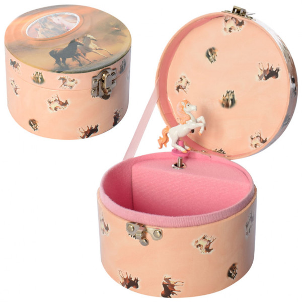 Шкатулка заводная HOR-038  музыкальная 13х8 см