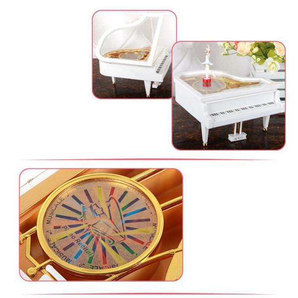 Шкатулка музыкальная Пианино YL2012 с балеринкой