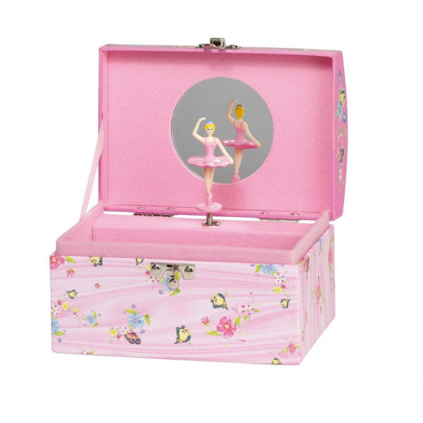 Музыкальная шкатулка goki Бабочка 15470G с зеркалом