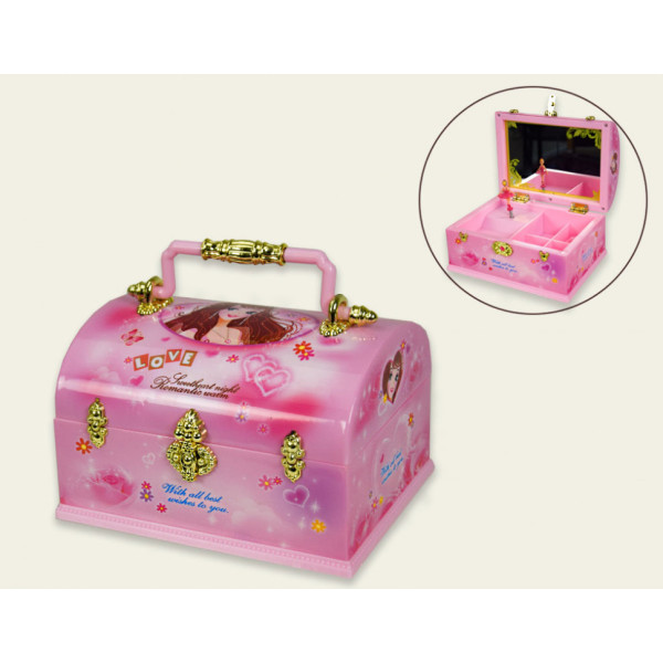 Музыкальная заводная шкатулка MY6045 с ручкой