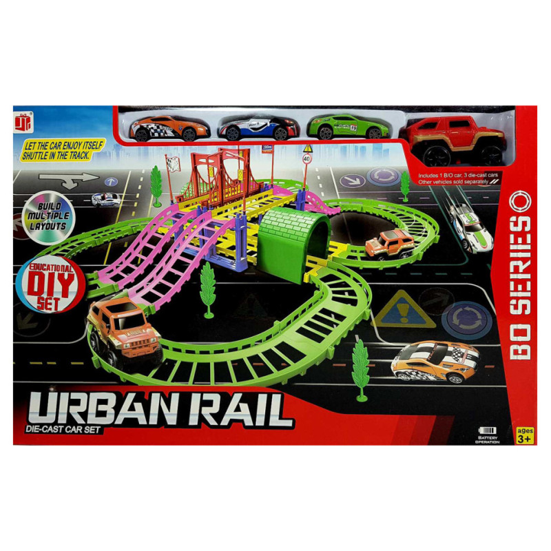 Дитячий трек URBAN RAIL Bambi 888-54 машинки 4 шт