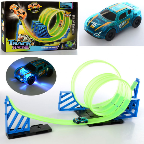 Іграшковий автотрек зі спіраллю 8063T світиться в темряві