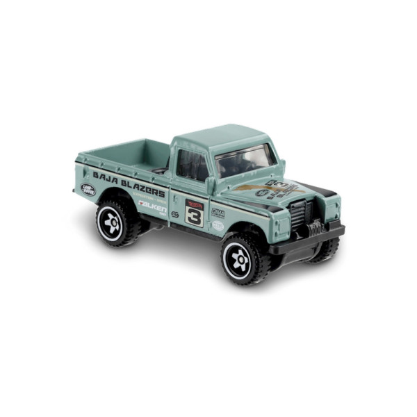 Машинка Hot Wheels GHB91 №3, серія Baja Blazers, Land Rover Series III Pickup