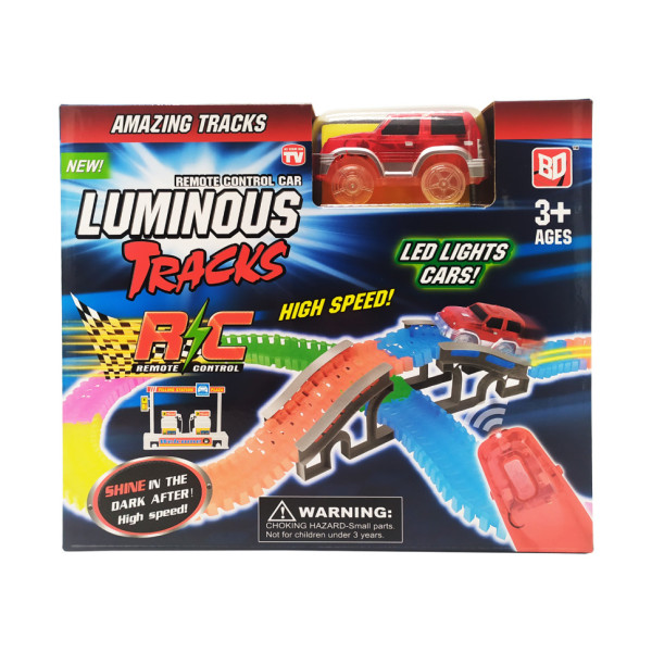 Дитячий Автотрек "Magic Track" на радіокеруванні D6084, що світиться у темряві