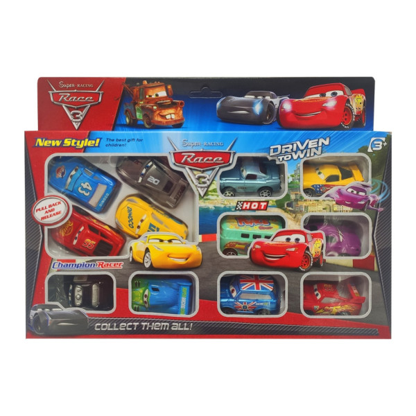 Ігровий набір інерційних машинок "Тачки" 757-8