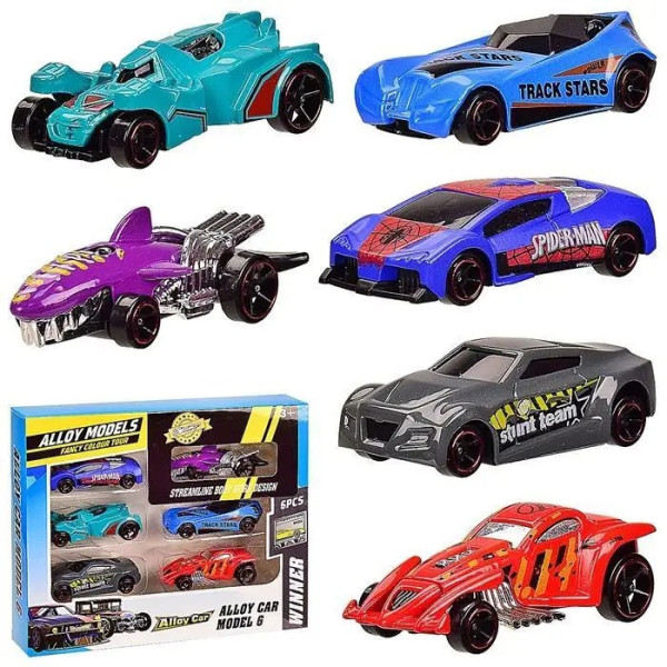 Набір машинок "Гонка" в коробці 6шт 6012