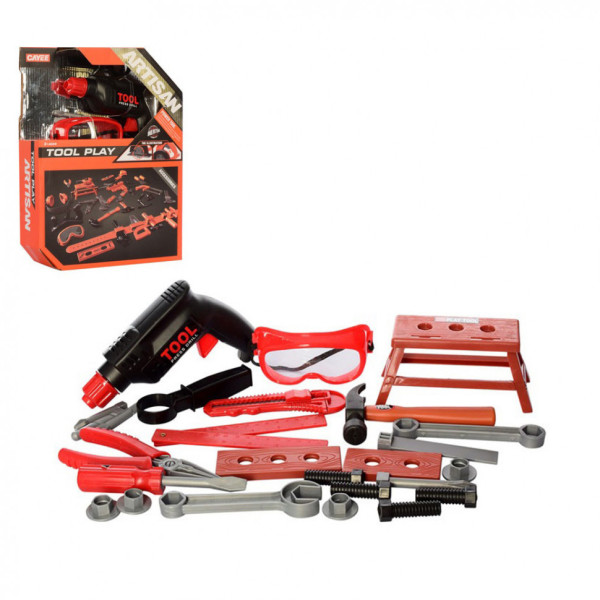 Іграшкові інструменти KY1068-111F Дриль з набором інструментів