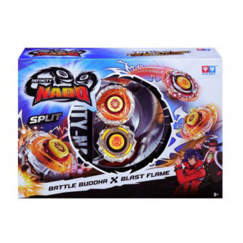 Дзиґа Auldey Infinity Nado Спліт Battle Buddha і Blast Flame YW624601 з пристроєм запуску