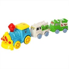 Детская игрушечная железная дорога 324-JD/325-JD паравозик со зверьми