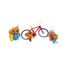 Игровой набор Три кота N73 с велосипедом