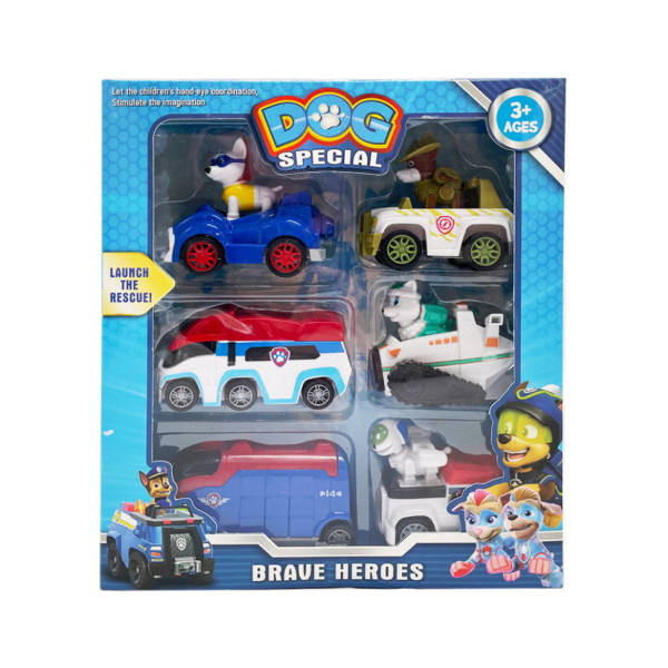 Ігровий набір героїв "Щенячий патруль" DT956 (HS-5875)-1, 6 героїв в коробці (DT956 (HS-5875)-1)