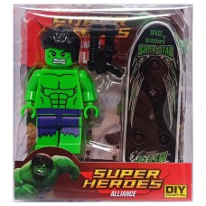 Дитячий ігровий конструктор-фігурка "Халк" 2017-2(Hulk)