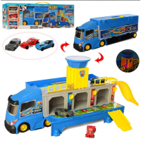 Іграшкова Вантажівка-паркінг "Гонка" HW-118, 3 машинки (HW-118)