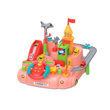 Дитячий ігровий набір "Гараж" A333-330F(Pink) кермо, машинки, літак (A333-330F(Pink))