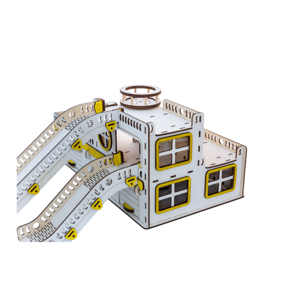 Іграшковий гараж для машинок. Гоночна база G001 дерев'яний