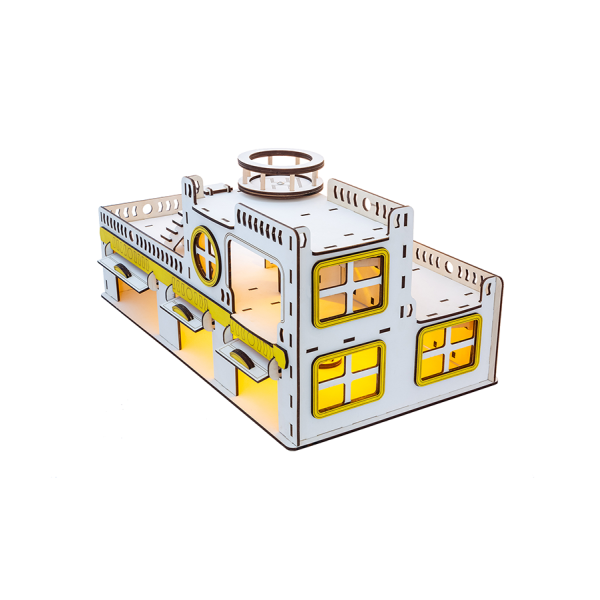 Іграшковий гараж для машинок. Гоночна база G002 зі світлом