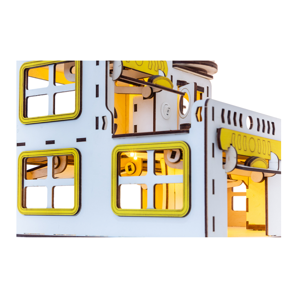 Іграшковий гараж для машинок. Гоночна база G002 зі світлом