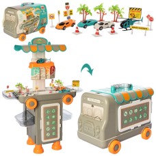 Детский игровой набор Гараж 11K07 со столиком на колесах