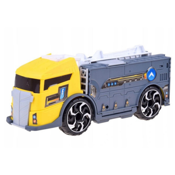 Іграшковий трейлер з контейнером P905-A і краном (P905-A)