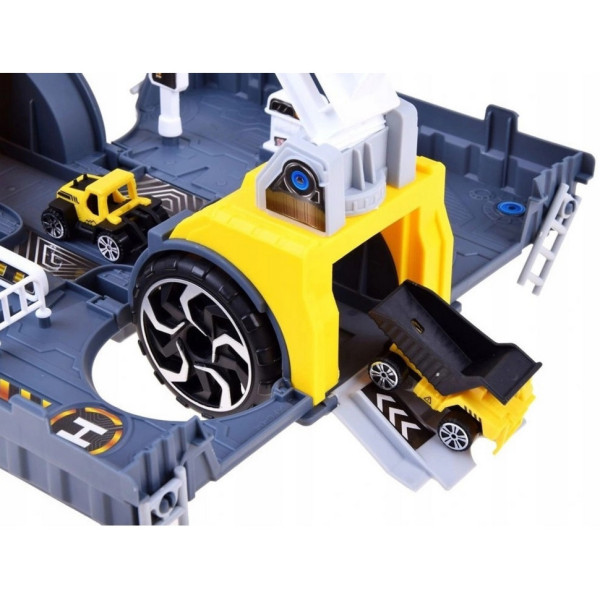 Іграшковий трейлер з контейнером P905-A і краном (P905-A)