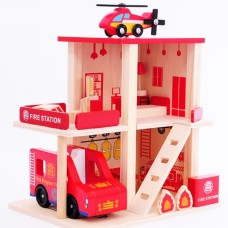 Іграшкова Пожежна станція MD 1059-2 дерев'яна