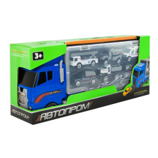 Дитячий трейлер із машинками PS006-3 у наборі 6 машинок (PS006-3)