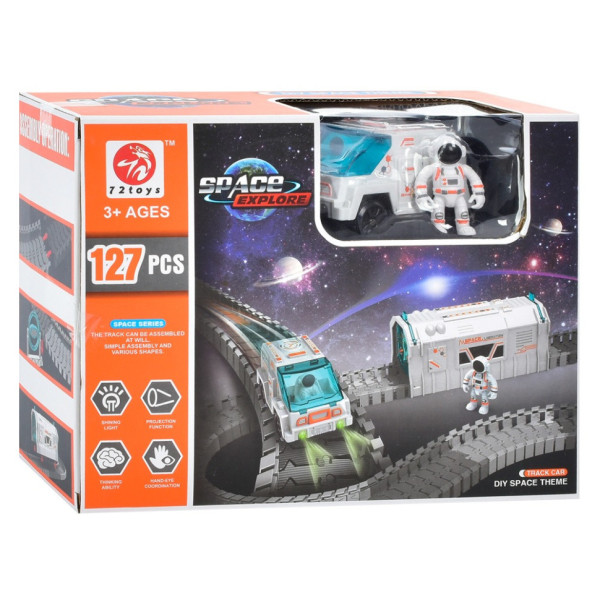 Дитячий ігровий набір "Трек" 7501, фігурки 2 штуки 127 деталей (7501)