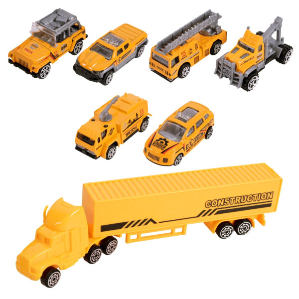 Дитячий трейлер з машинками LH638, 6 машинок (LH638)