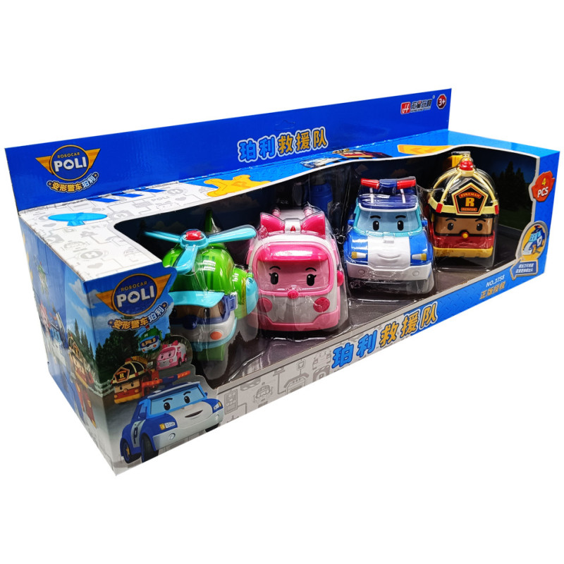 Набор машин "ROBOCAR POLI" 3758 в наборе 4 машинок.