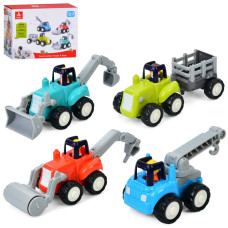 Набір дитячий інерційних машинок "Будівельні" HA7906 в наборі 4 штуки (HA7906)