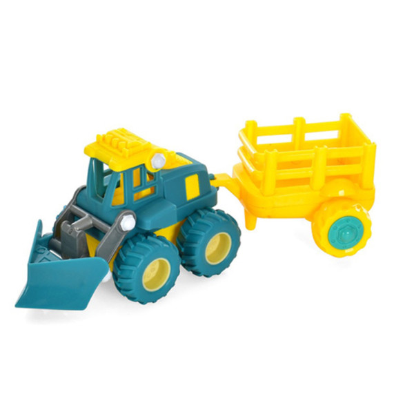 Дитяча машинка інерційна "Будівельна" 2018-55 з причепом  Вид 3 (2018-55(Green))
