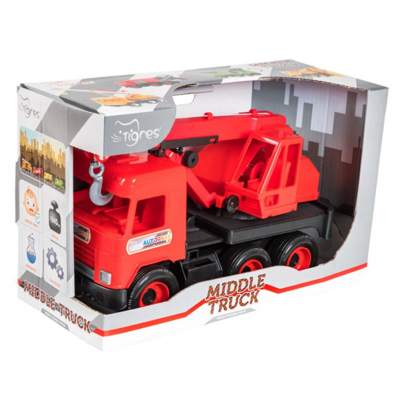 Іграшковий автокран "Middle truck" 39487 з висувною стрілою
