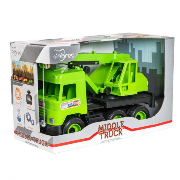 Іграшковий автокран "Middle truck" 39483 з висувною стрілою