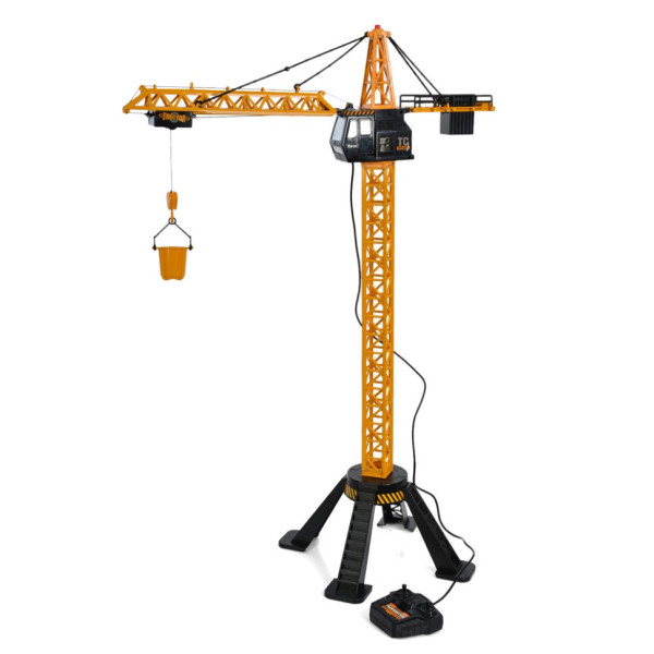 Строительный кран 6390A 1:18, свет, подним/опускает груз, вращ. кабина