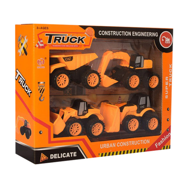 Дитячий набір будівельної техніки "Truck" 2022-79 в наборі 4 штуки (2022-79)