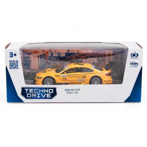 Дитяча автомодель BMW M3 DTM TechnoDrive 250257 жовтий (250257)