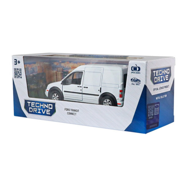 Автомодель Ford Transit Connect TechnoDrive 250386W масштаб 1:43 (250386W)