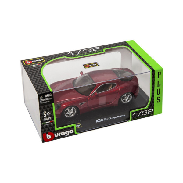 Дитяча автомодель ALFA 8C COMPETIZIONE Bburago 18-43004 червоний металік, 1:32 (18-43004)