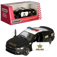 Машинка металлическая инерционная Ford Mustang GT Police Kinsmart KT5386WP  1:38