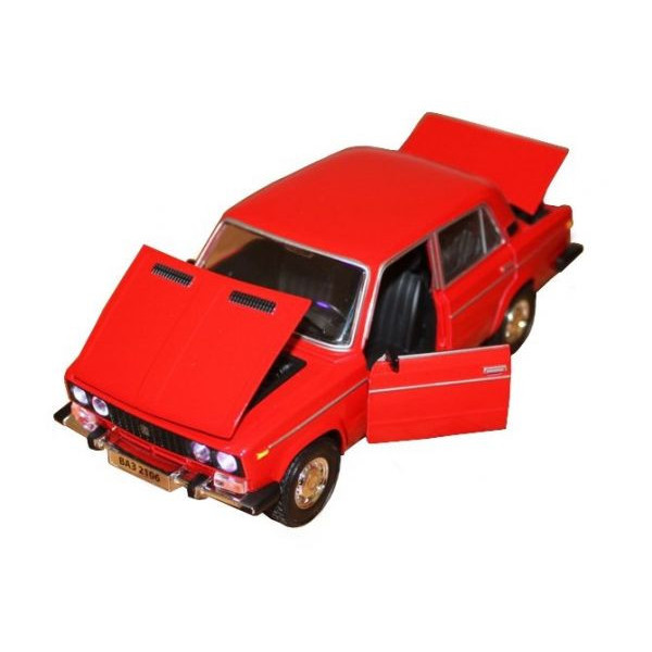 Моделька машини ВАЗ 2106 Автопром червона
